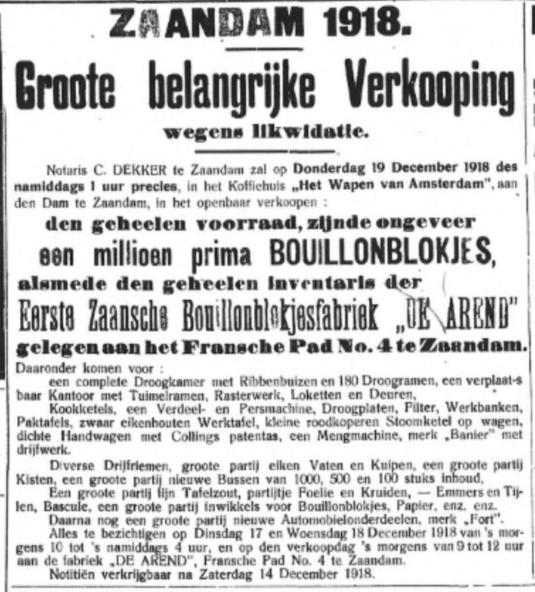 Een miljoen prima bouillonblokjes te koop