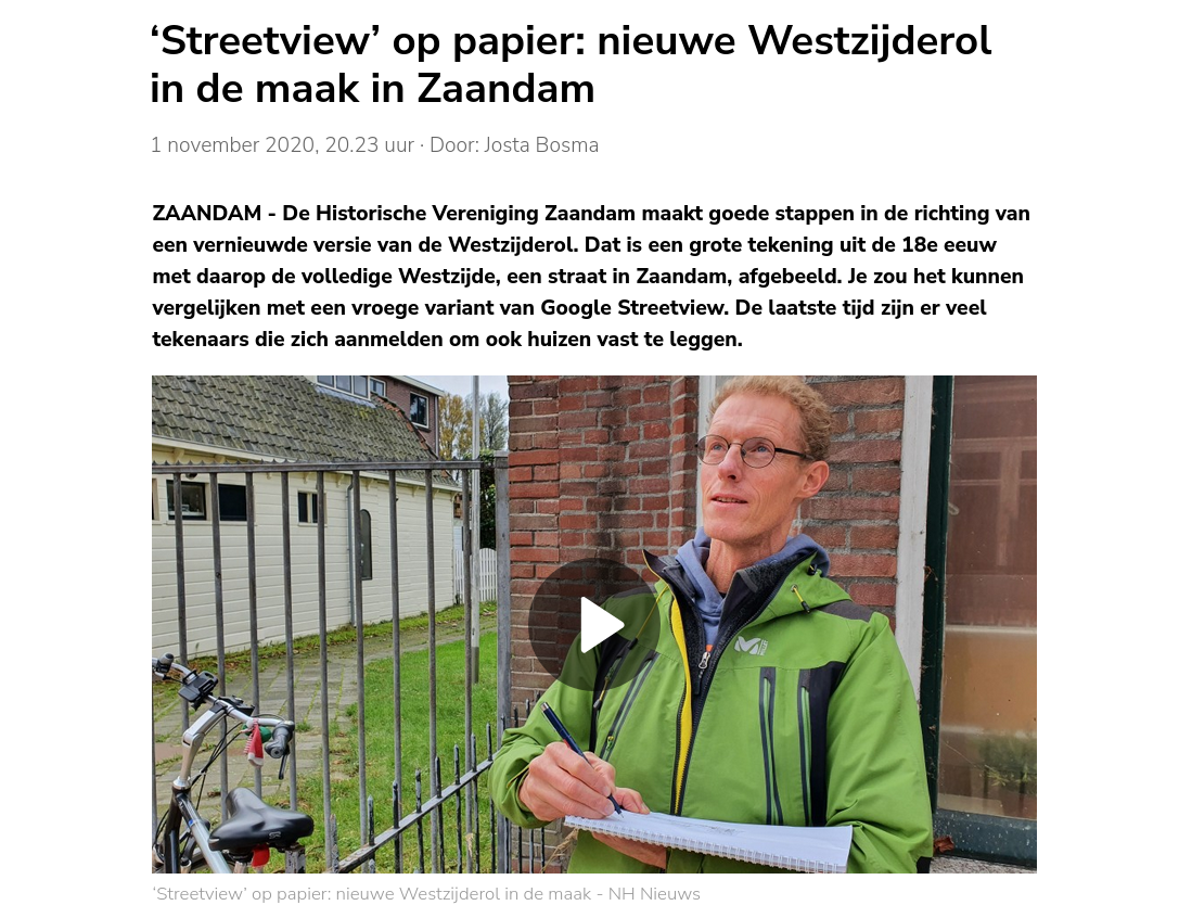 Nieuws over de Westzijderol